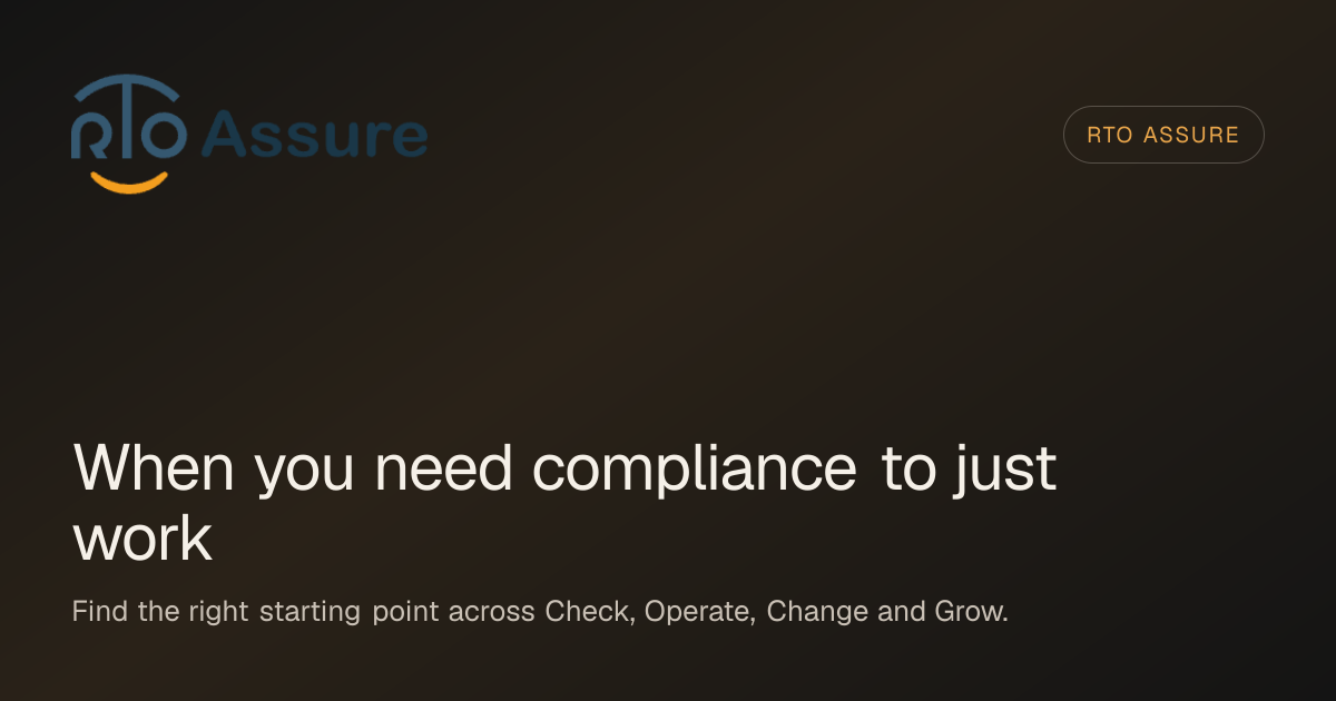 Compliance, Operations & Growth for Australian RTOs